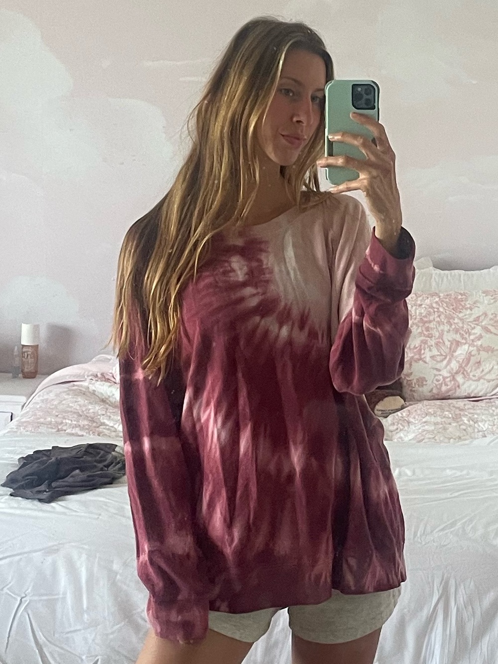 Tie-Dye Long Sleeve Women's Top